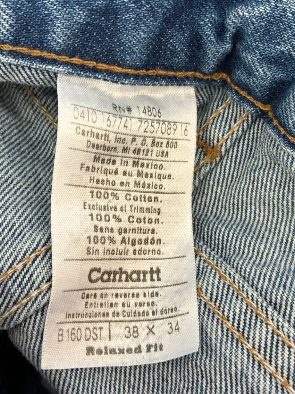 Carhartt mens size